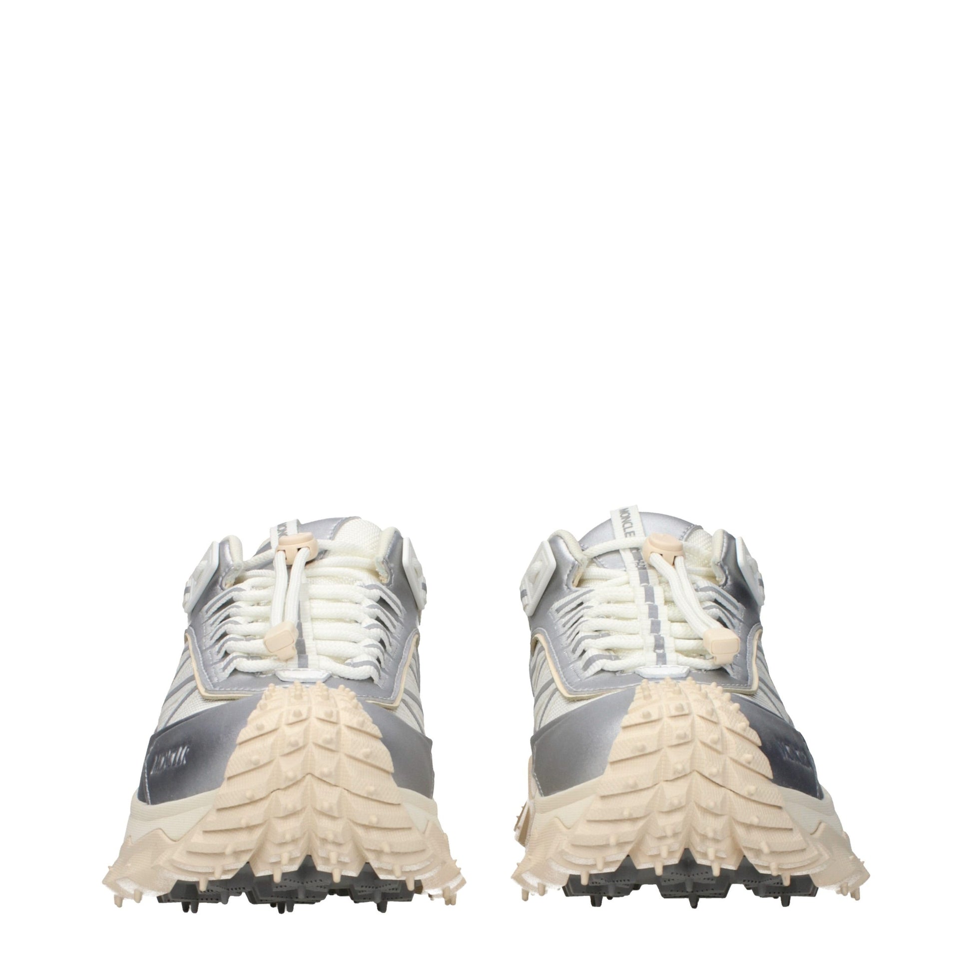 Moncler Gray Fabric Athletic Sneakers