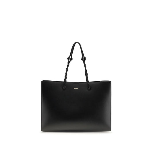 Jil Sander Black Calf Leather Bos Taurus Shoulder Bag