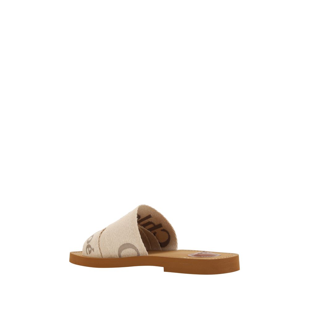 Chloé Multicolor Cotton Sandals
