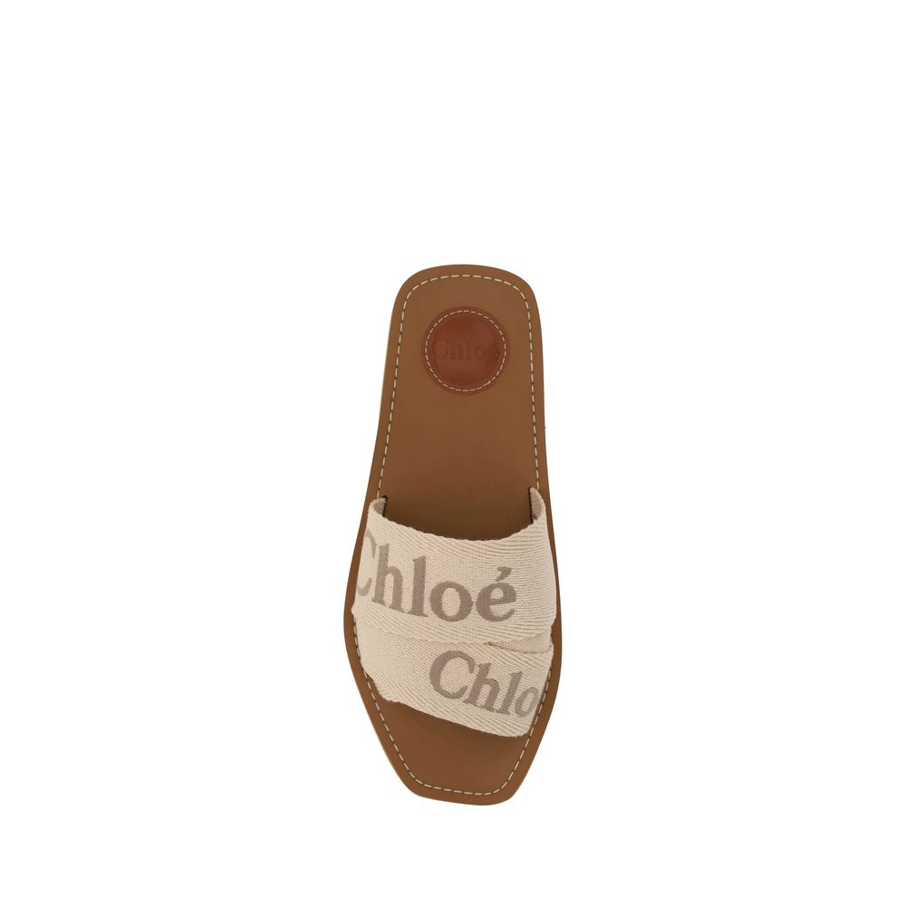 Chloé Multicolor Cotton Sandals