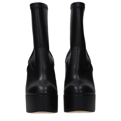 Casadei Black Leather Ankle Boots