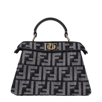 Fendi Black Fabric Handbag