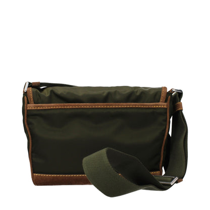 Prada Green Fabric Crossbody Bag
