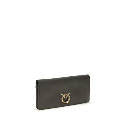 PINKO Bicolor Calf Leather Bos Taurus Clutch Bag