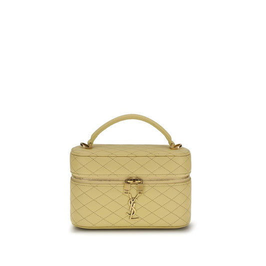 Saint Laurent Bicolor Calf Leather Bos Taurus Handbag