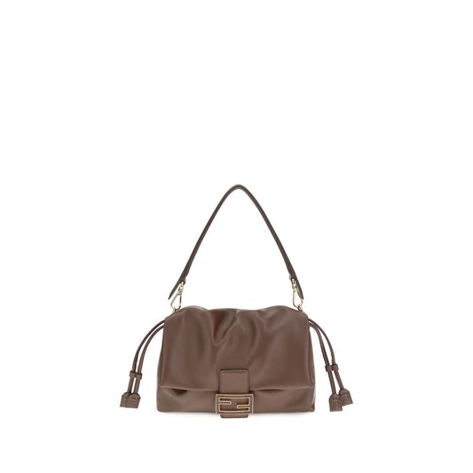 Fendi Brown Lamb Ovis Aries Aries Shoulder Bag