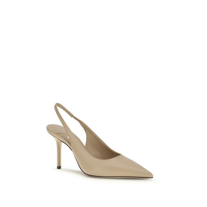 Jimmy Choo Beige Calf Leather Bos Taurus High Heel Pumps