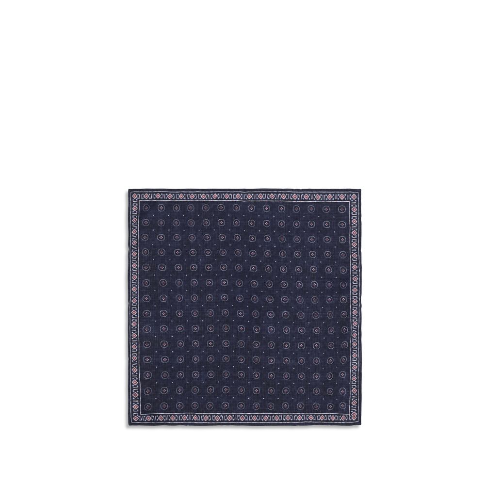 Brunello Cucinelli Blue Silk Handbag