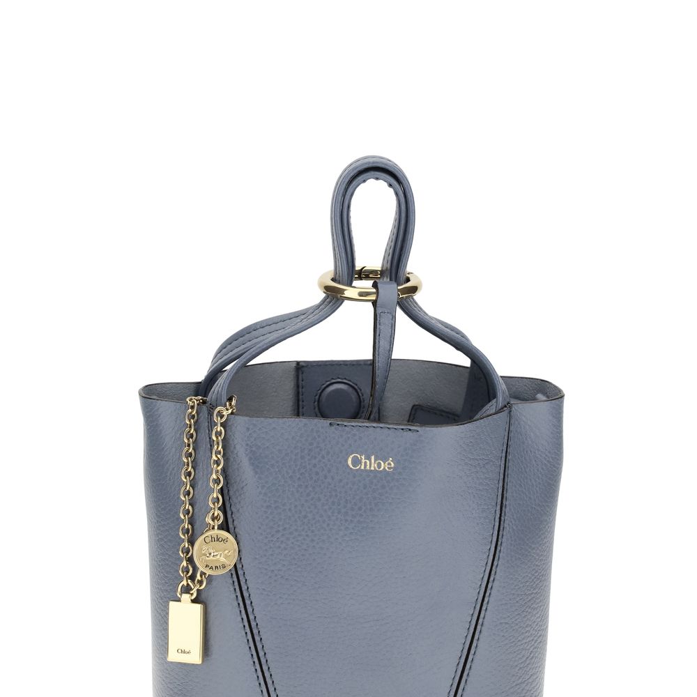 Chloé Blue Calf Leather Bos Taurus Shoulder Bag