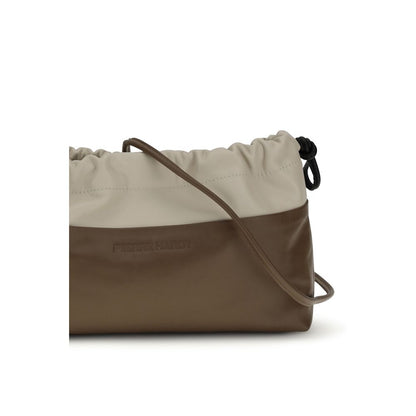 Pierre Hardy Brown Calf Leather Bos Taurus Clutch Bag