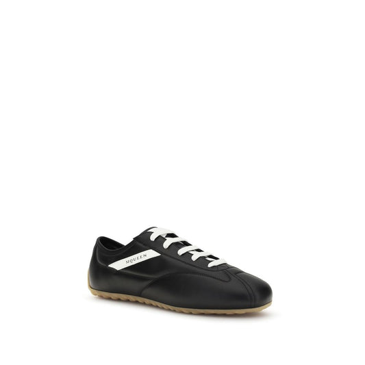 Alexander McQueen Black Calf Leather Bos Taurus Low Top Sneakers