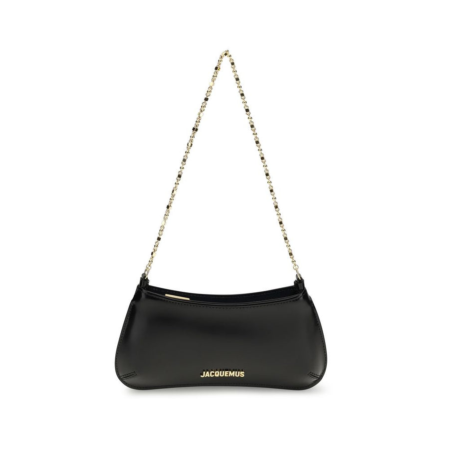 Jacquemus Black Calf Leather Bos Taurus Shoulder Bag