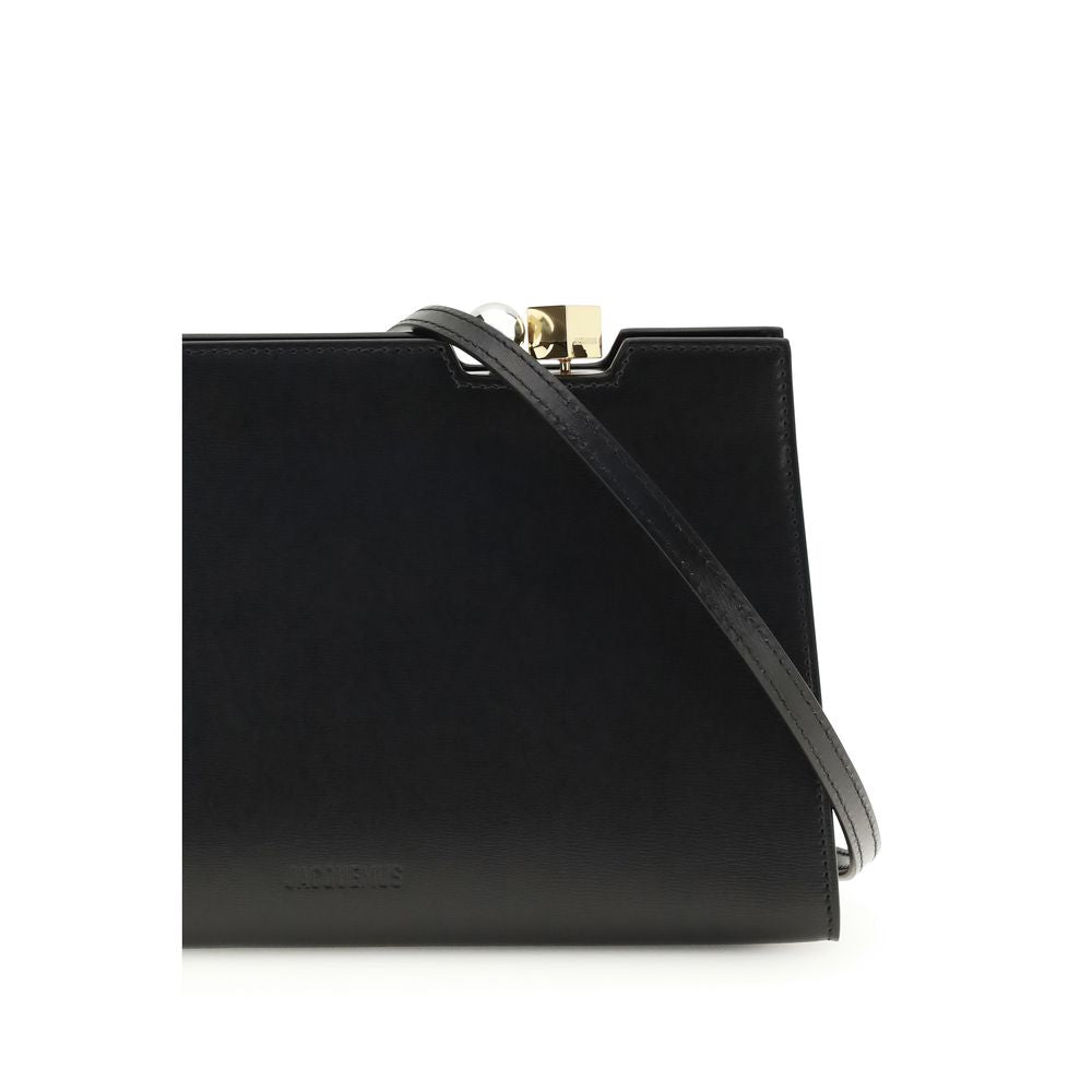 Jacquemus Black Calf Leather Bos Taurus Shoulder Bag