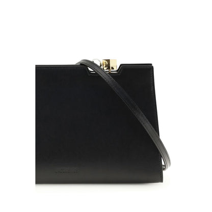Jacquemus Black Calf Leather Bos Taurus Shoulder Bag