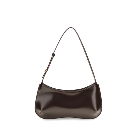 Jacquemus Brown Calf Leather Bos Taurus Shoulder Bag
