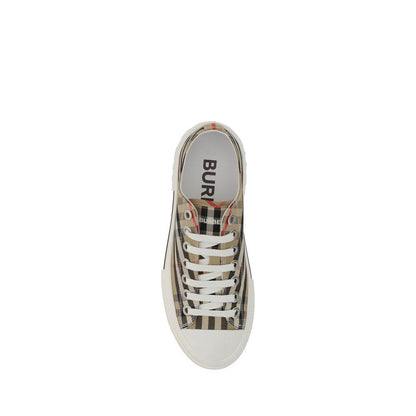Burberry Brown Synthetic Low Top Sneakers