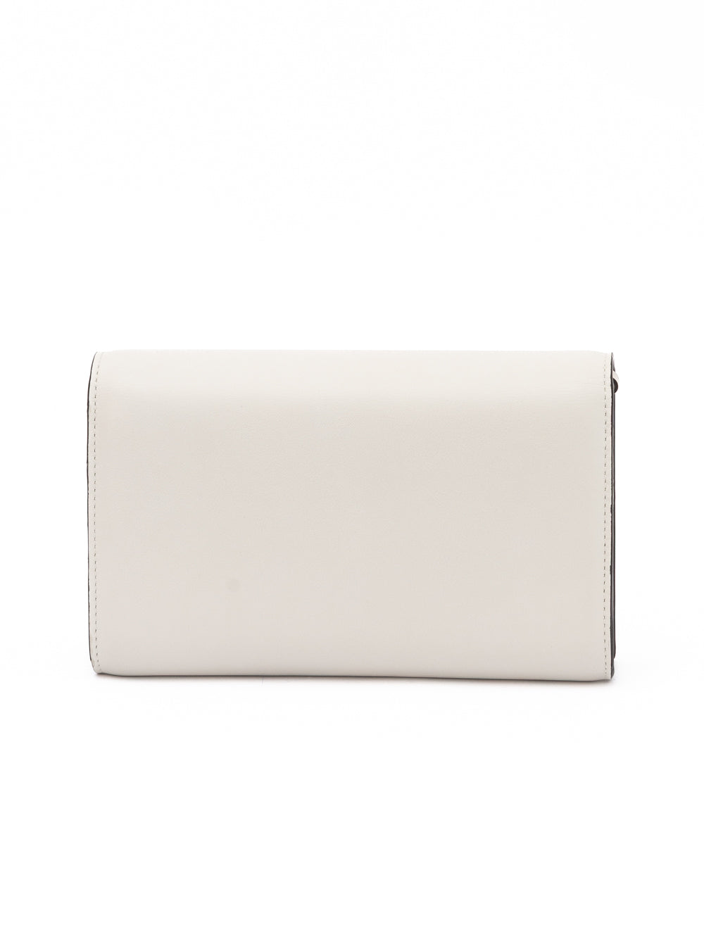 Jimmy Choo White Avenue Leather Shoulder Strap Bag
