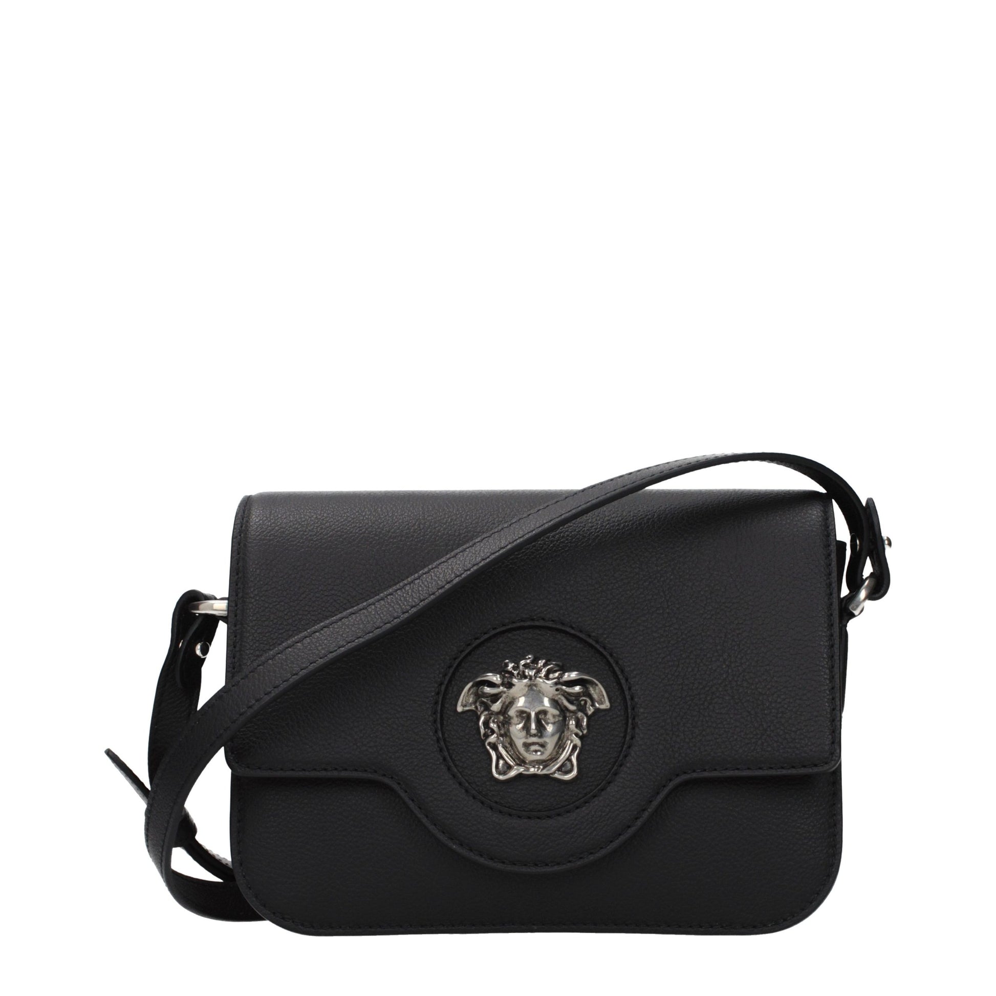 Versace Black Leather Crossbody Bag