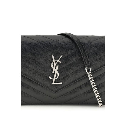 Saint Laurent Black Calf Leather Bos Taurus Shoulder Bag