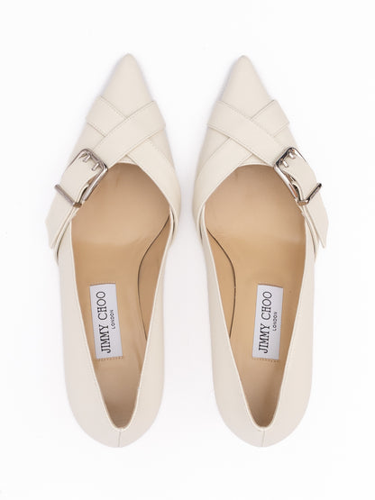 Jimmy Choo Milk Calf Leather Alix 60 Pumps