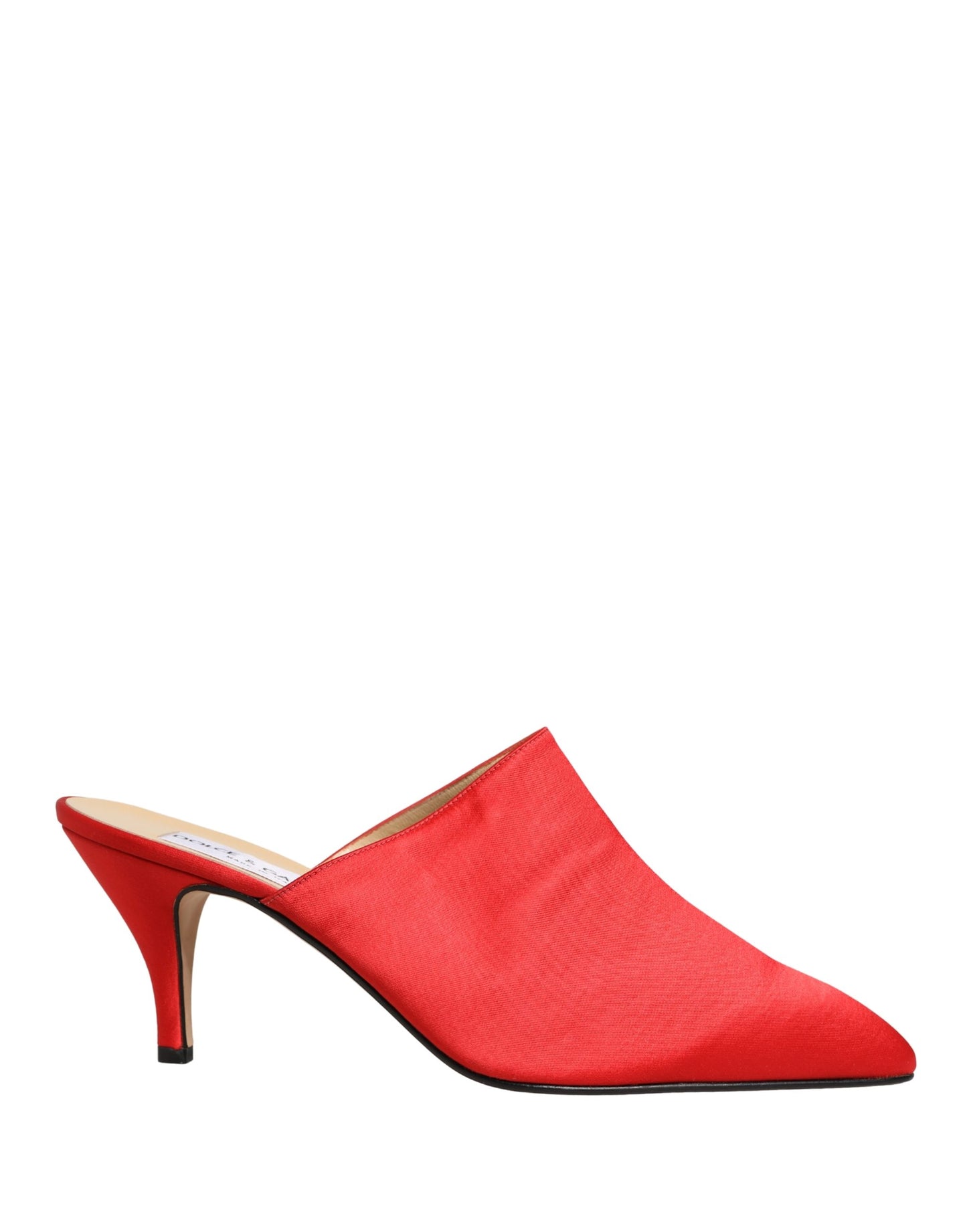 Dolce & Gabbana Red Suede Heel Mule Shoes