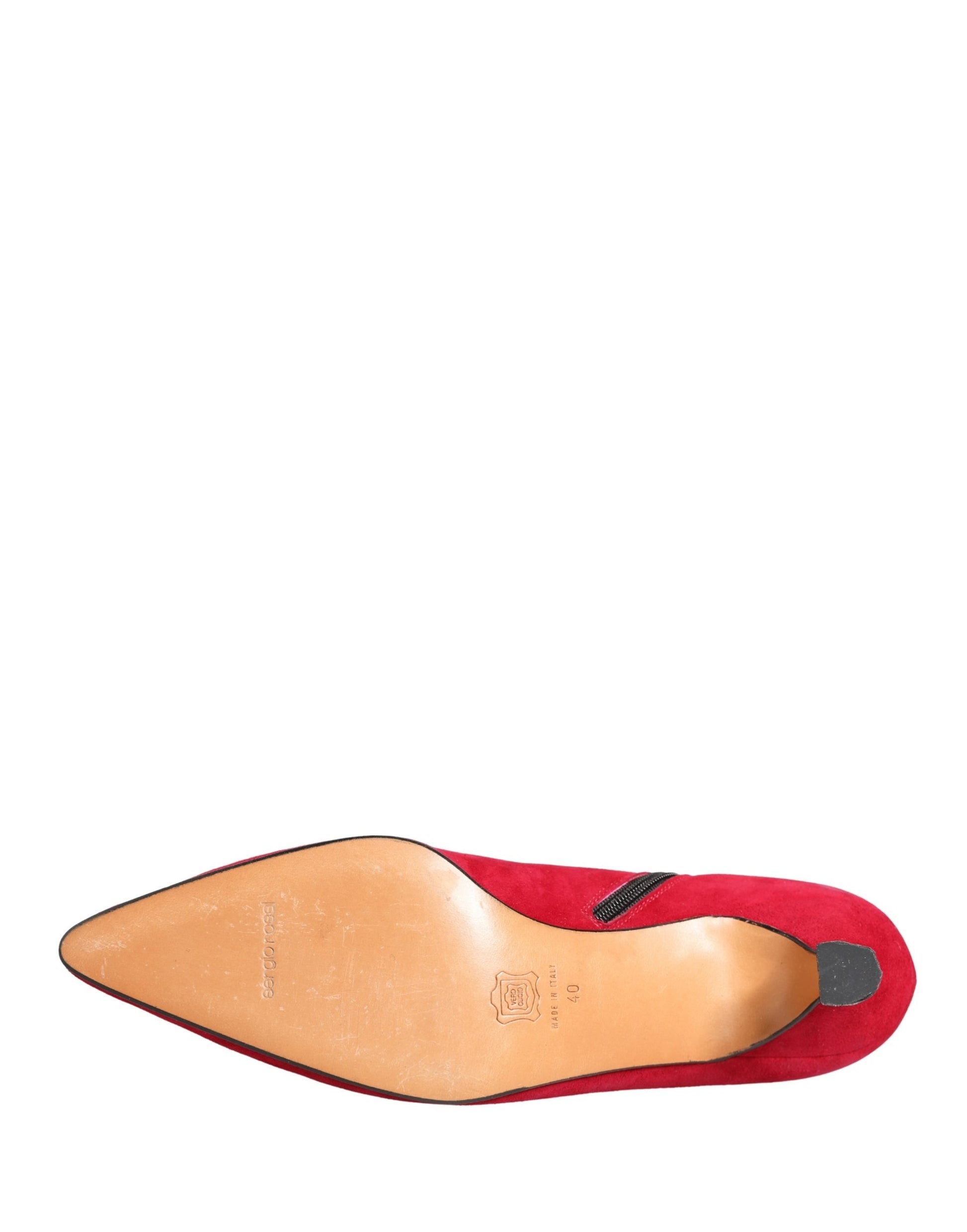 Dolce & Gabbana Red Suede Ankle Boots Shoes