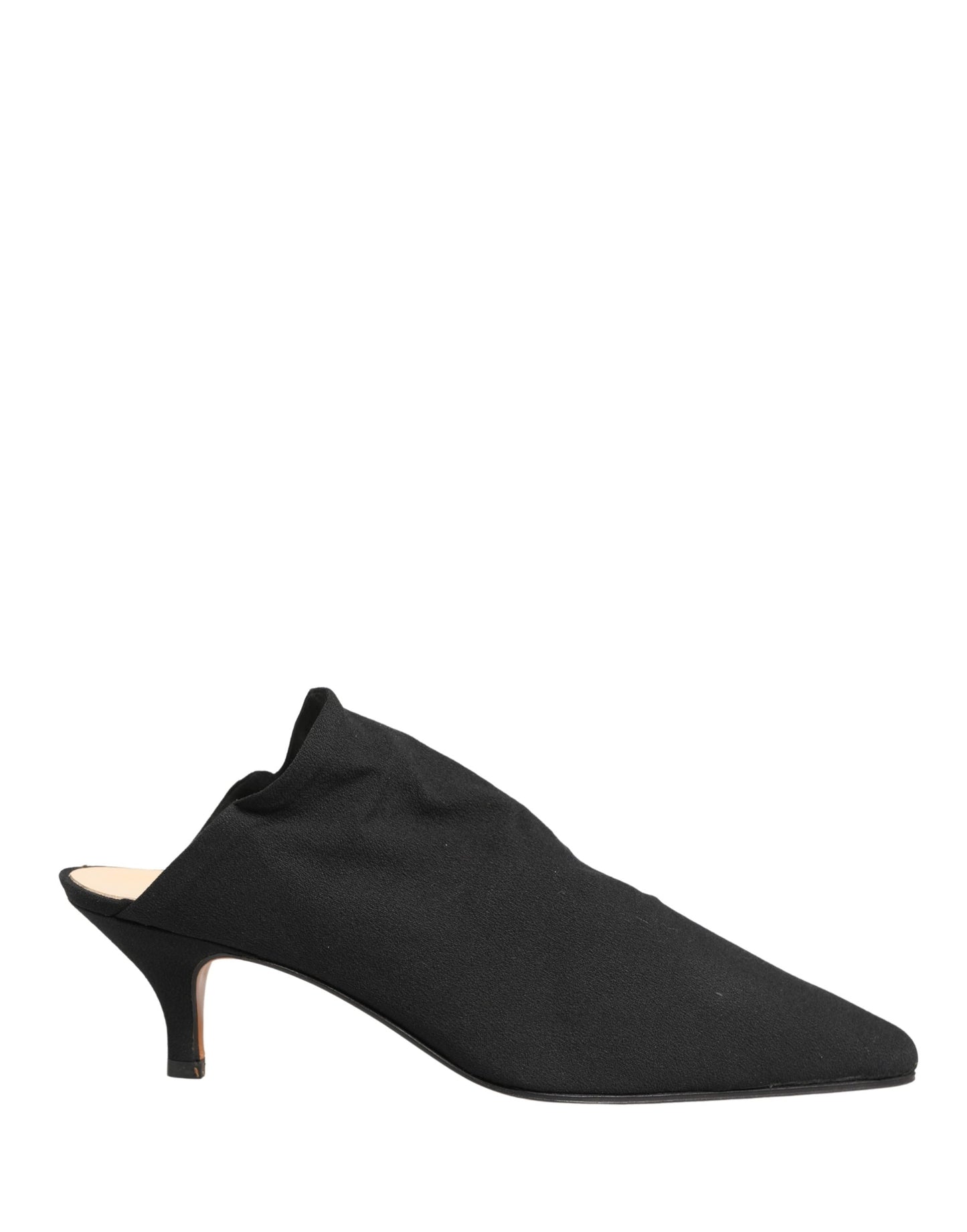 Dolce & Gabbana Black Suede Heel Mule Shoes
