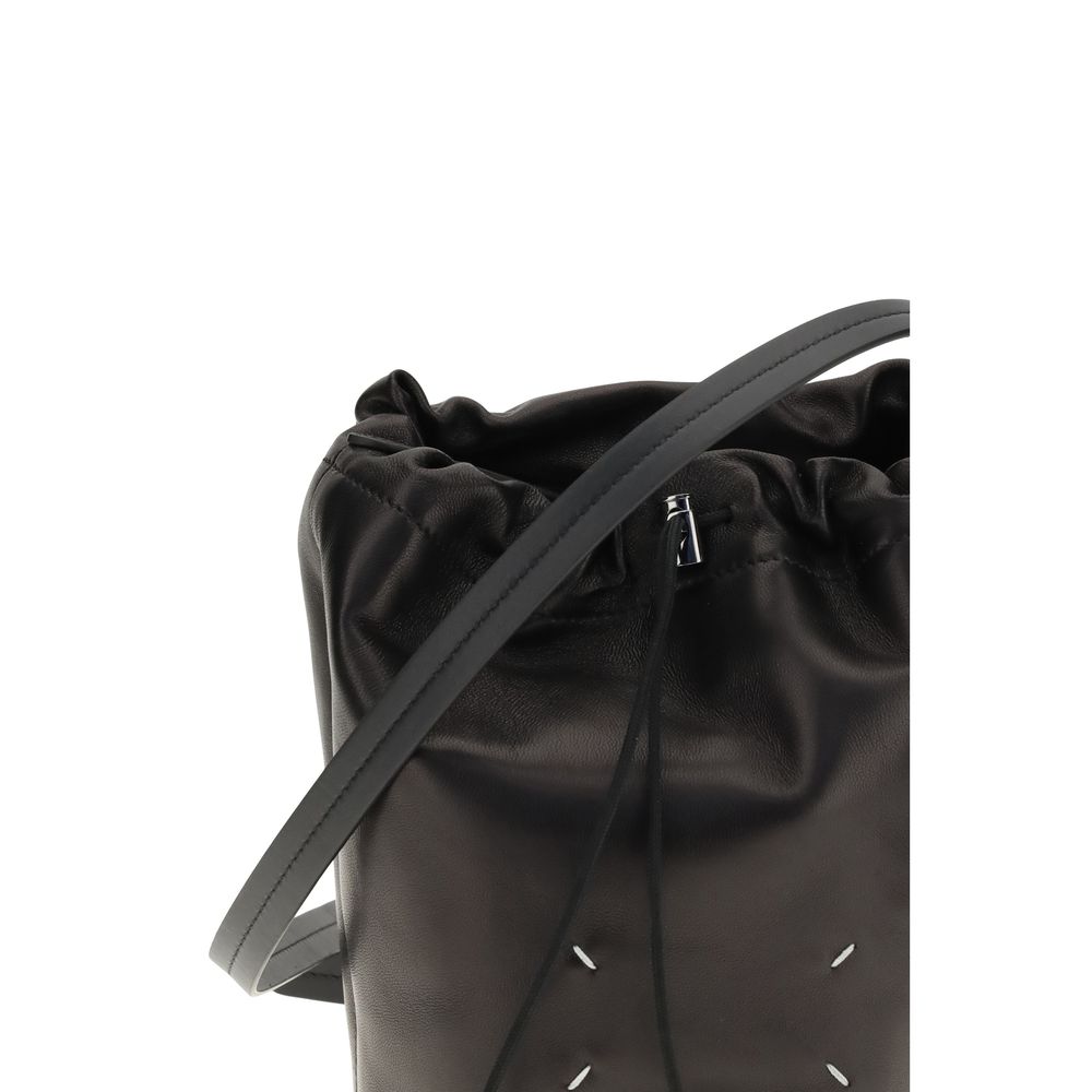 Maison Margiela Black Calf Leather Bos Taurus Shoulder Bag