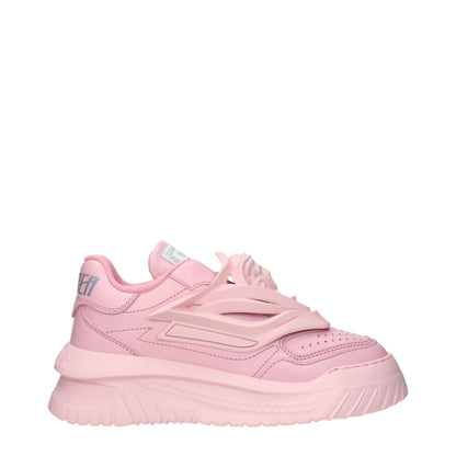Versace Pink Leather Chunky Sneakers