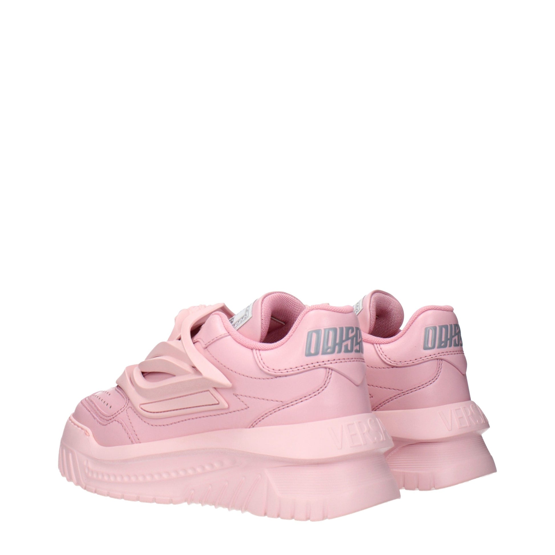 Versace Pink Leather Chunky Sneakers