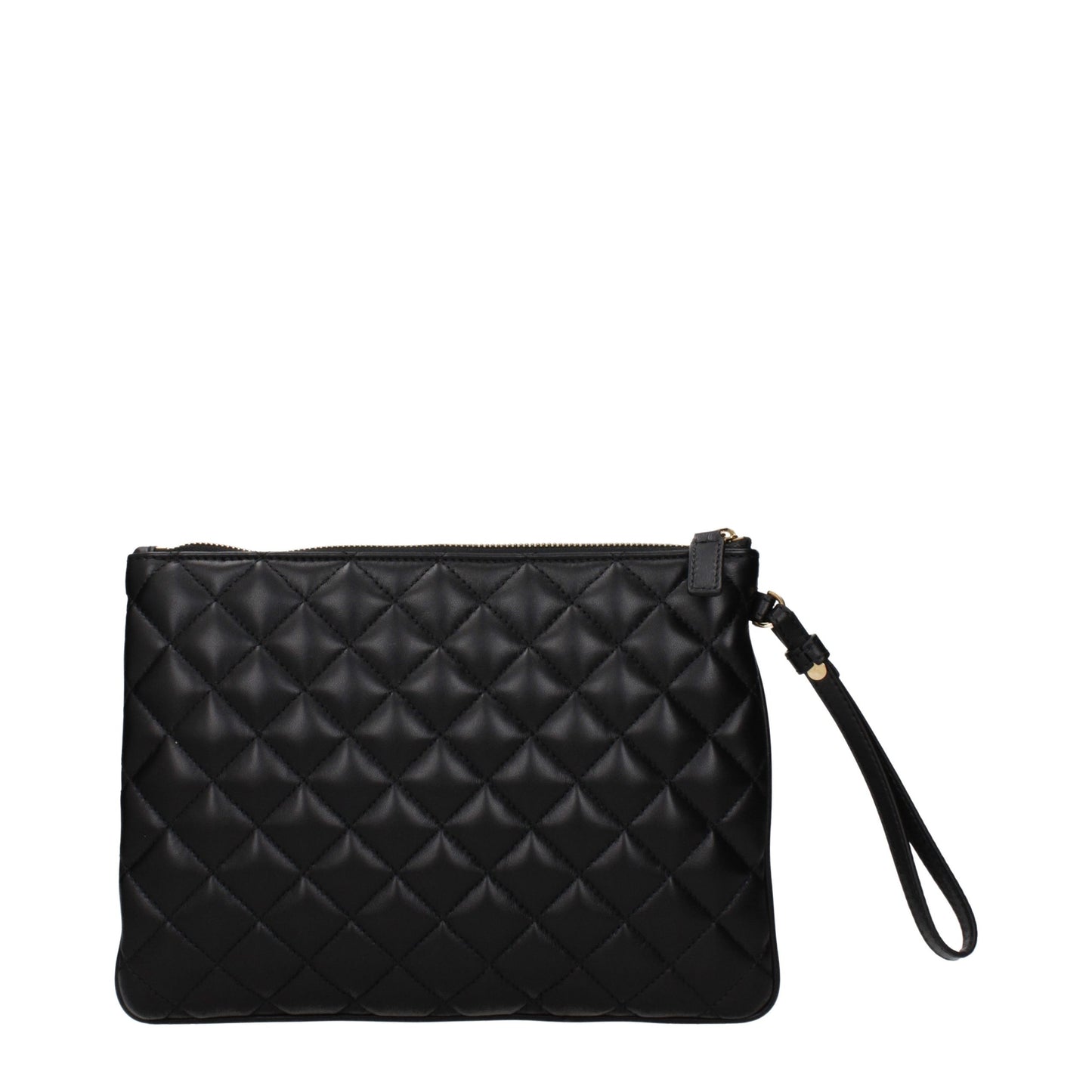 Versace Black Leather Clutch Bag
