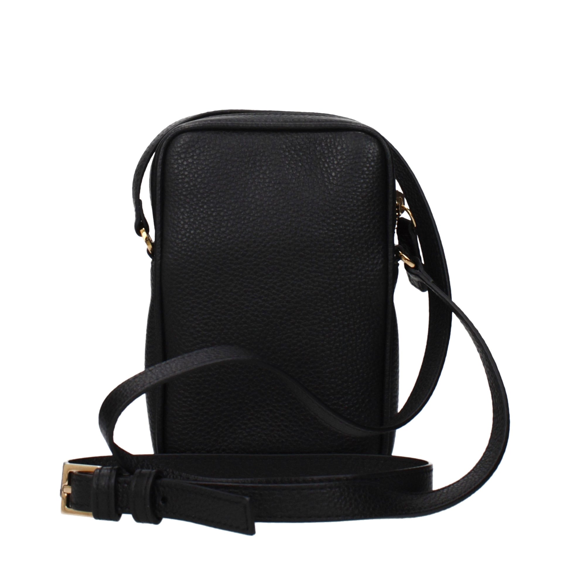 Versace Black Leather Crossbody Bag