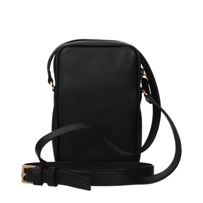 Versace Black Leather Crossbody Bag