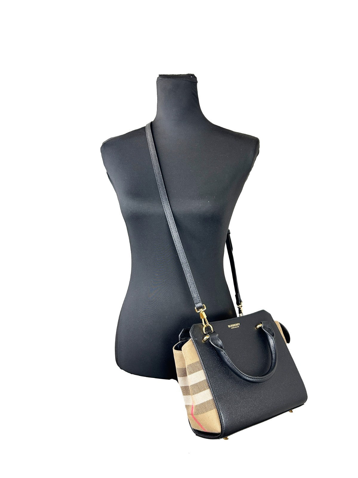 Burberry Mini Banwell Leather Tote Bag Purse