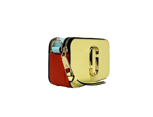 Marc Jacobs The Snapshot Crossbody Bag (Pastel Yellow Multi)