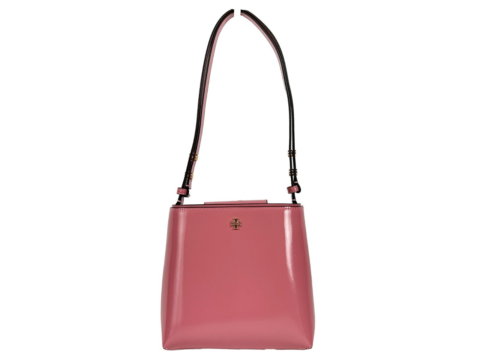 Tory Burch Patent Emerson Small Bucket Bag Purse