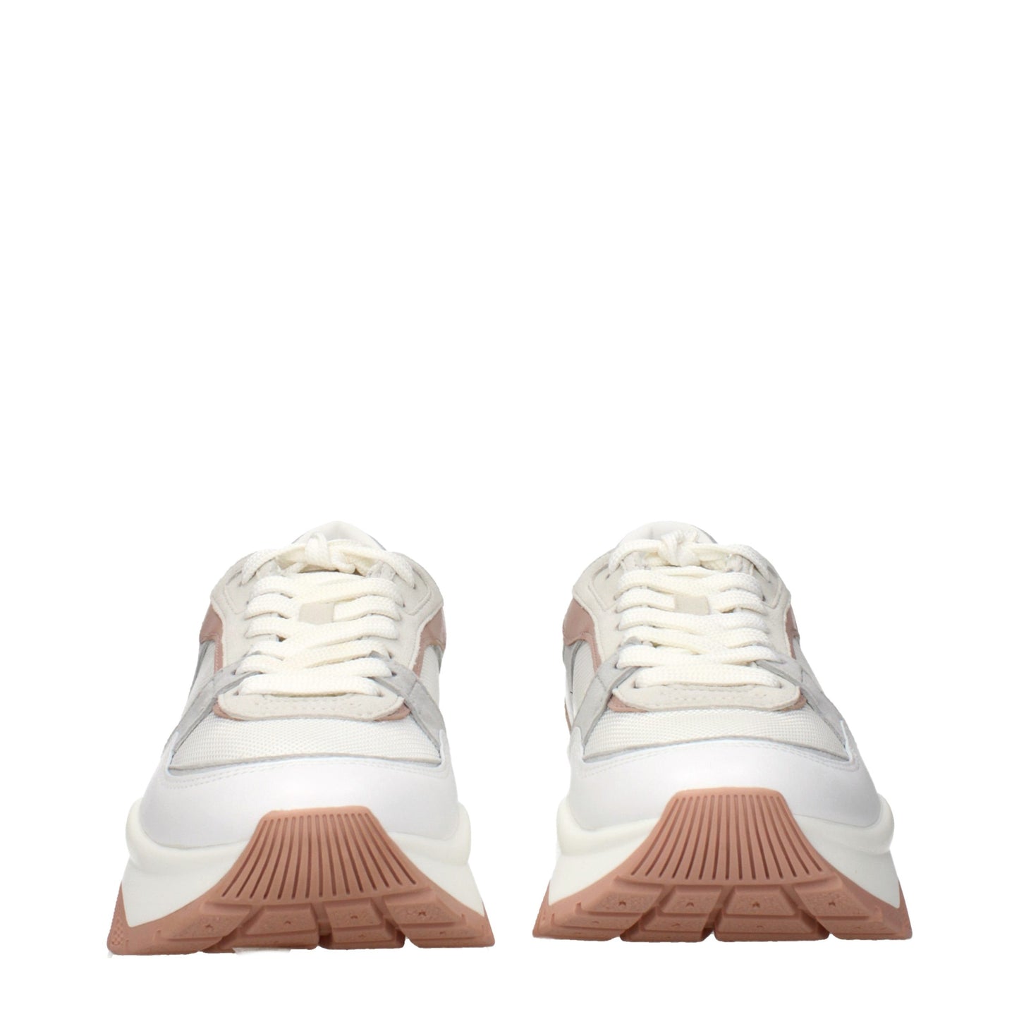 Jimmy Choo White Fabric Sneakers