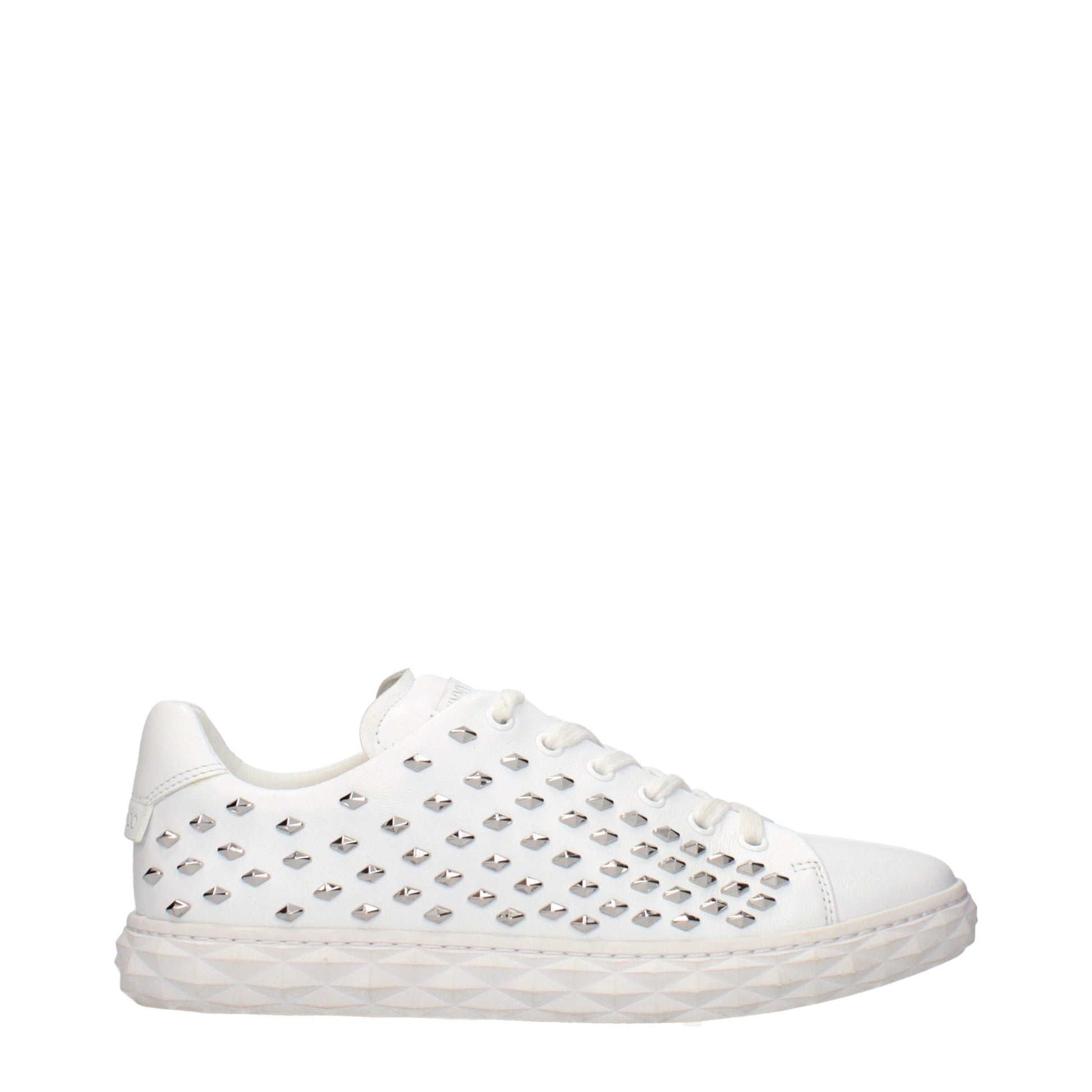 Jimmy Choo White Leather Sneakers