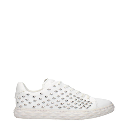 Jimmy Choo White Leather Sneakers