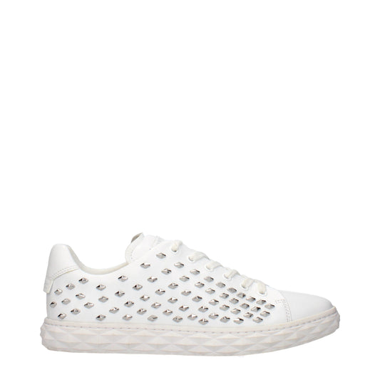 Jimmy Choo White Leather Sneakers