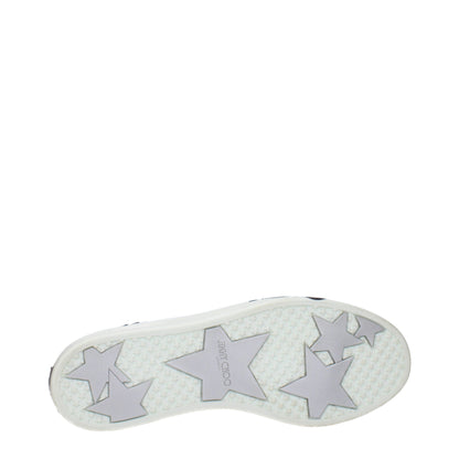 Jimmy Choo White Leather Low Top Sneakers