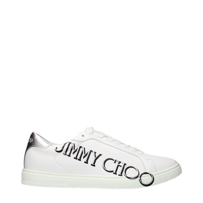 Jimmy Choo White Leather Sneakers