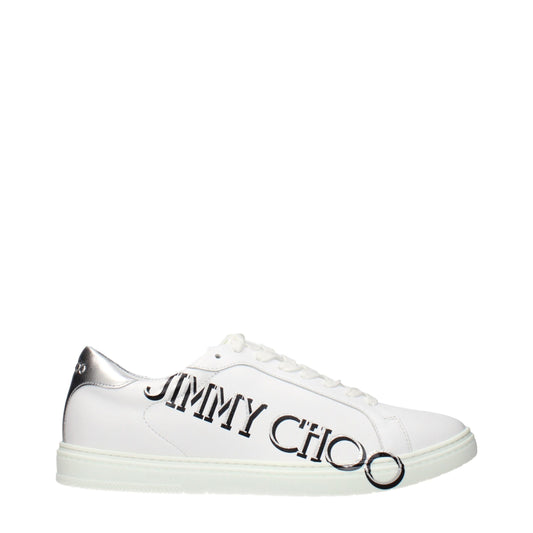 Jimmy Choo White Leather Sneakers