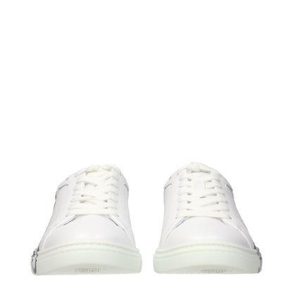 Jimmy Choo White Leather Sneakers