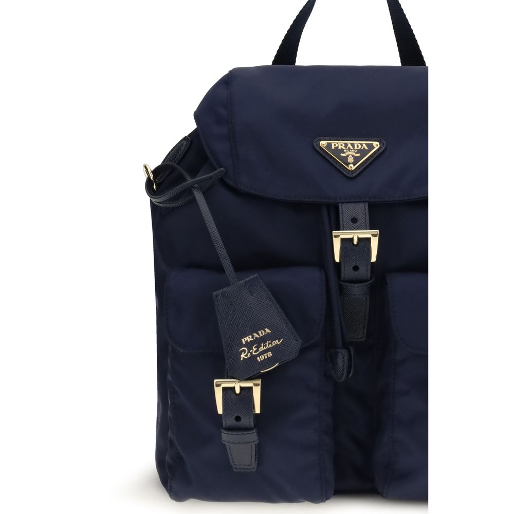 Prada Black Recycled Polyamide Backpack