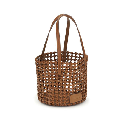 Staud Brown Calf Leather Bos Taurus Shoulder Bag