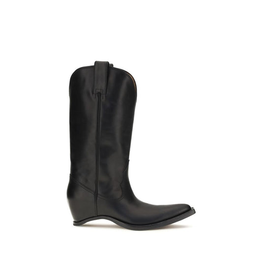 Maison Margiela Black Calf Leather Bos Taurus Boots