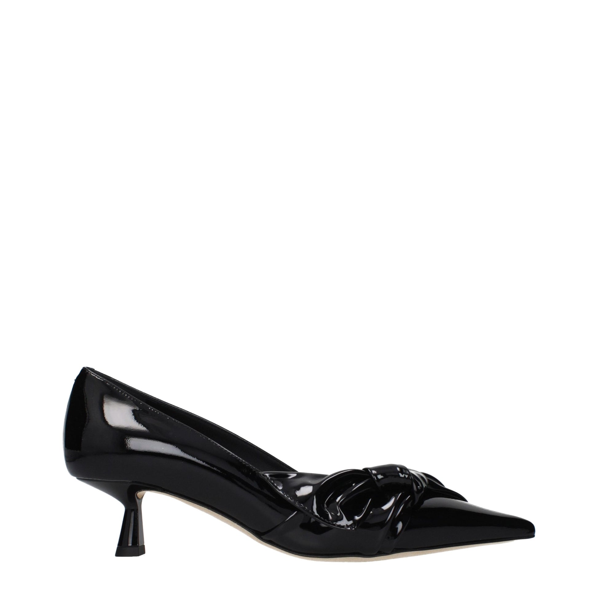 Jimmy Choo Black Leather High Heel Pumps