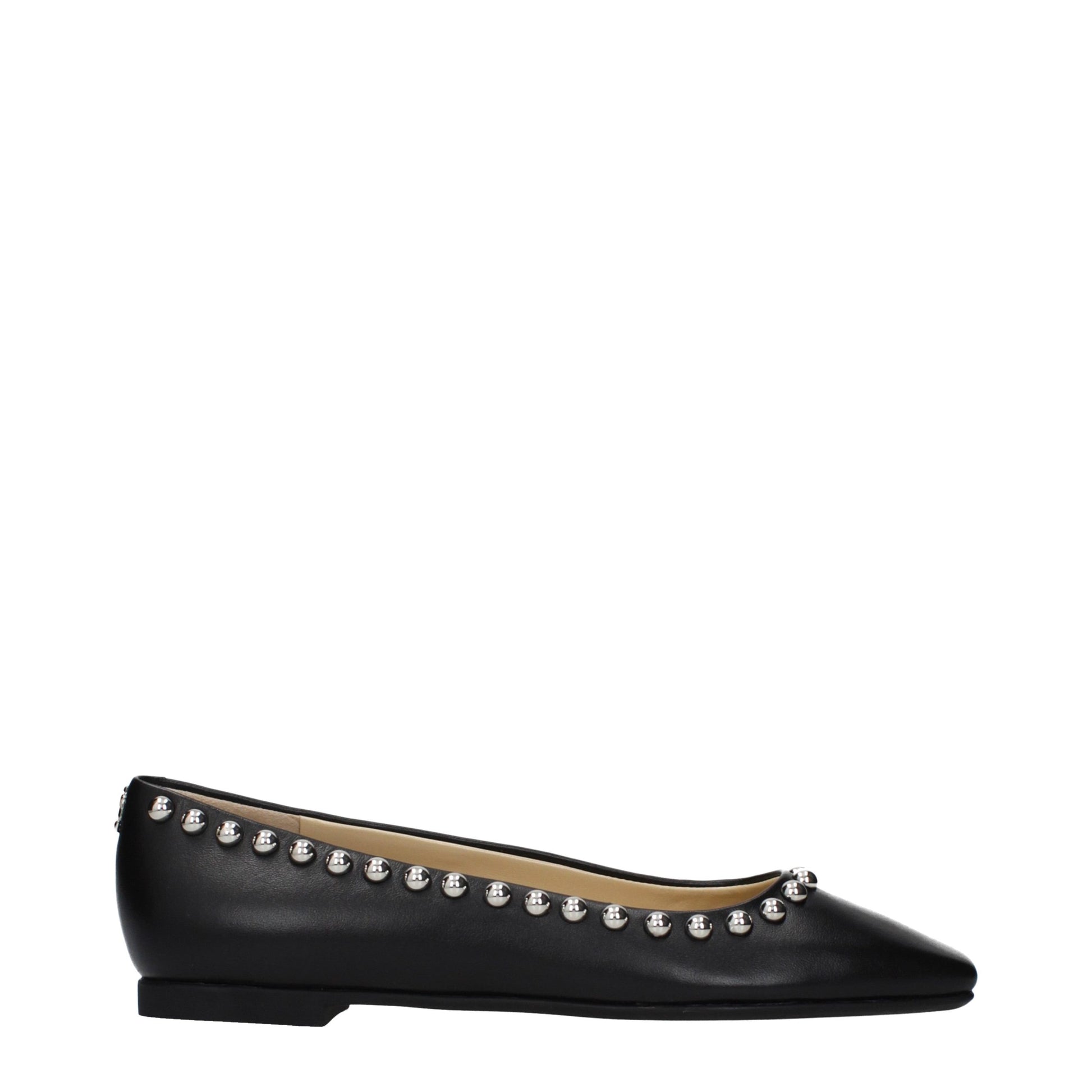 Jimmy Choo Black Leather Ballet Flats