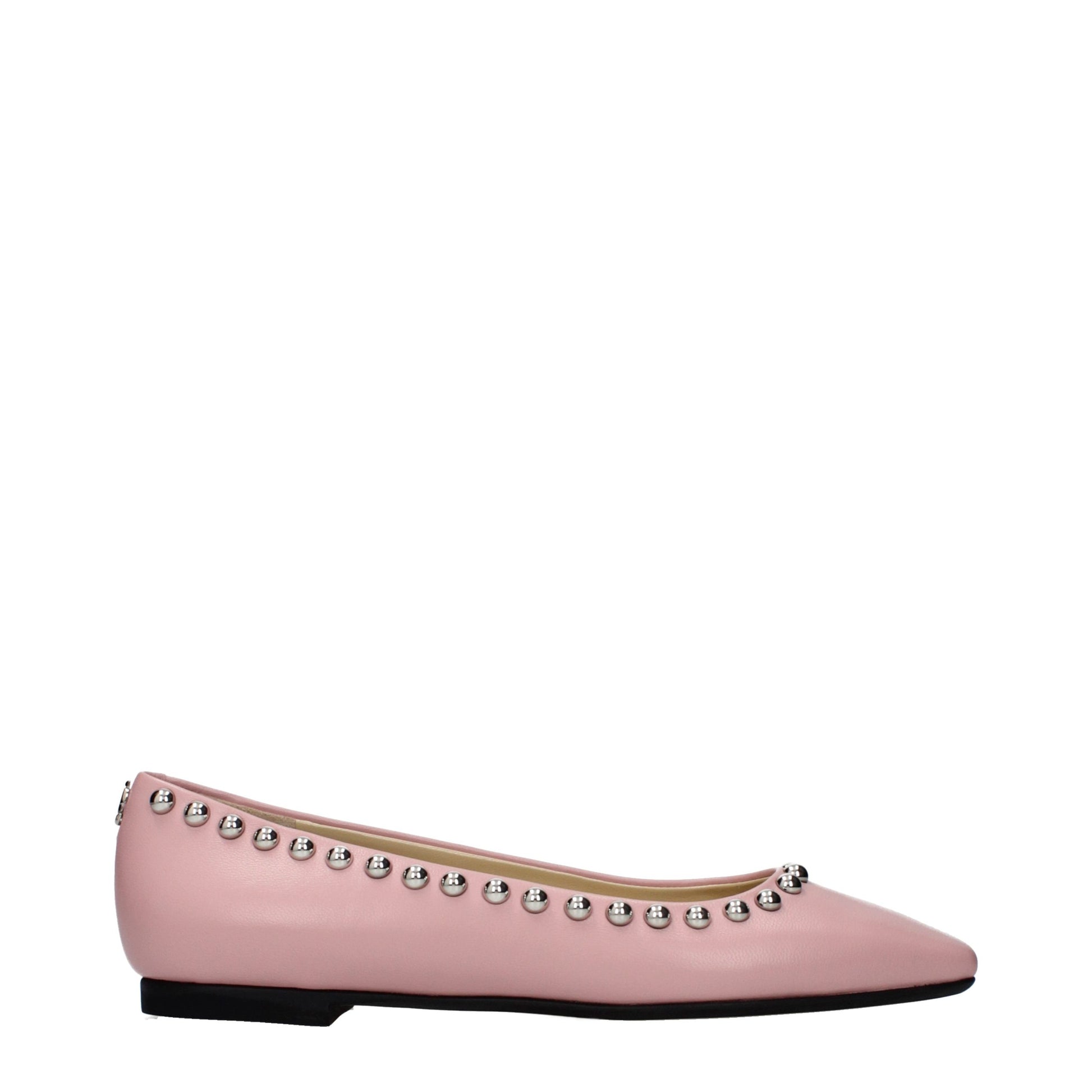 Jimmy Choo Pink Leather Ballet Flats